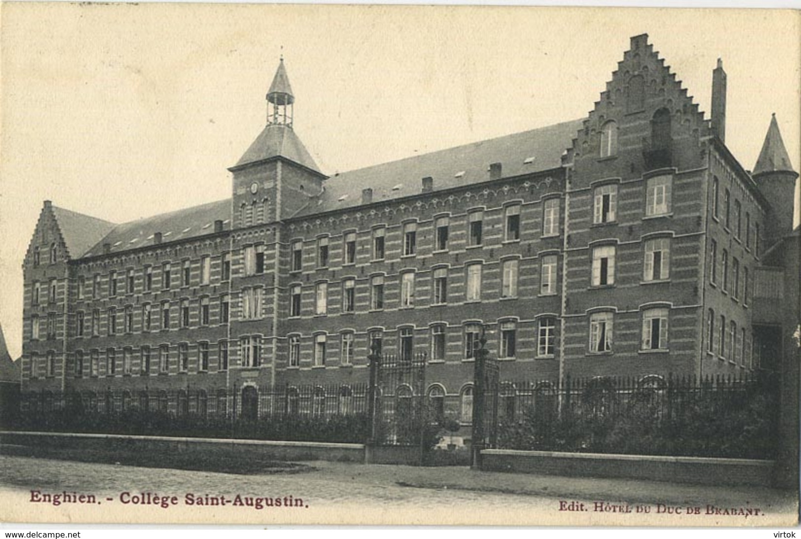 Enghien : College Saint-Augustin  ( Ecrit 1908 Avec Timbre ) - Enghien - Edingen