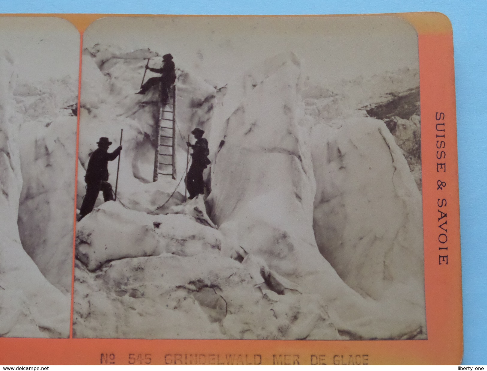 GRINDELWALD Mer De Glace (545) Stereo Photo CHARNAUX - SUISSE & SAVOIE ( Voir Photo Pour Detail ) ! - Photos Stéréoscopiques