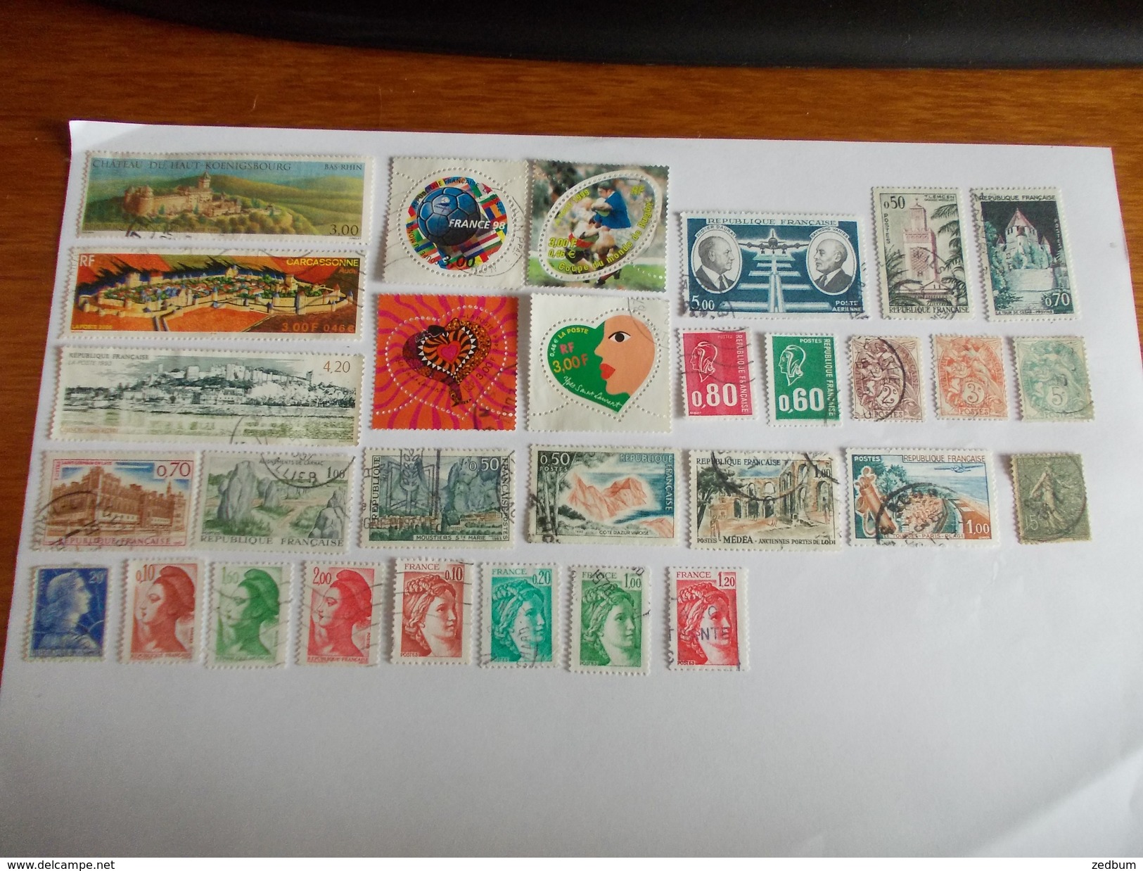 TIMBRE France Lot De 30 Timbres à Identifier N° 526 - Lots & Kiloware (mixtures) - Max. 999 Stamps