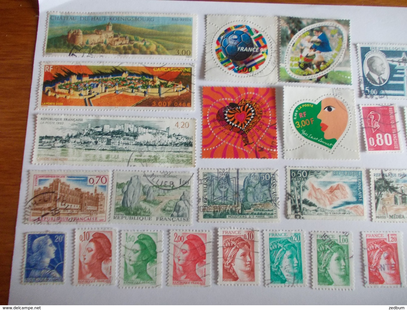 TIMBRE France Lot De 30 Timbres à Identifier N° 526 - Lots & Kiloware (mixtures) - Max. 999 Stamps