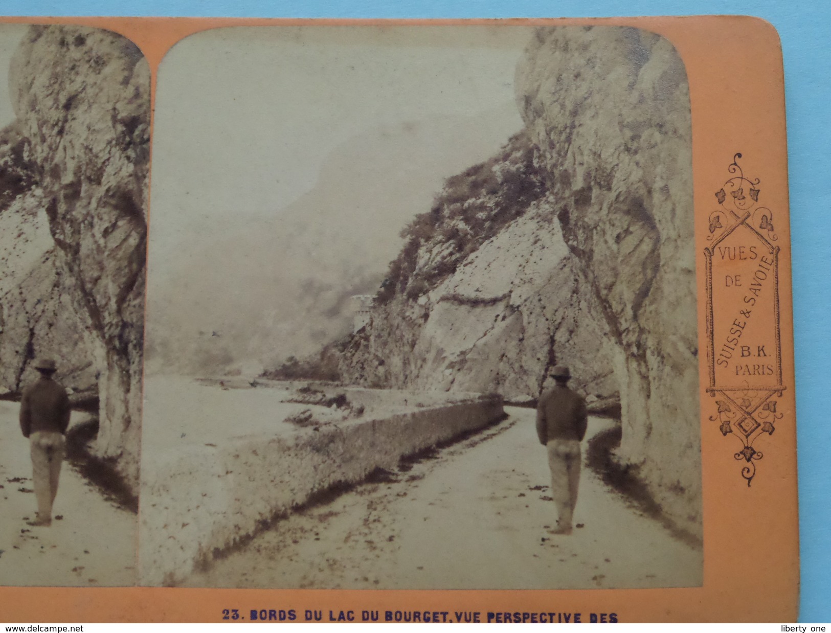 Bords Du LAC Du BOURGET, Tunnels .......(23) Stereo Photo B.K Paris - SUISSE & SAVOIE ( Voir Photo Pour Detail ) ! - Photos Stéréoscopiques