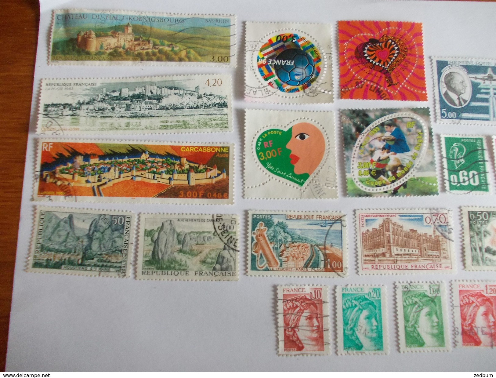 TIMBRE France Lot De 30 Timbres à Identifier N° 527 - Lots & Kiloware (mixtures) - Max. 999 Stamps