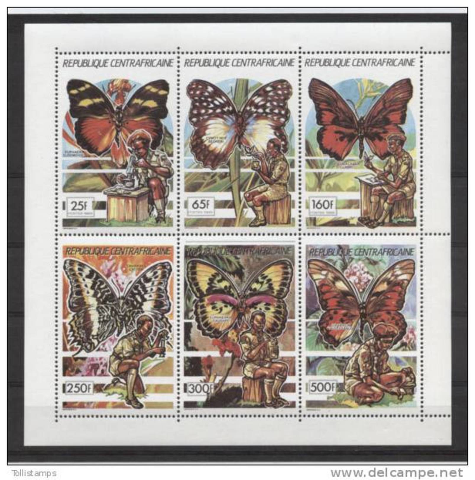 Central Africa Butterflies  Scouts Papillons Mariposas COLL. MNH - Papillons