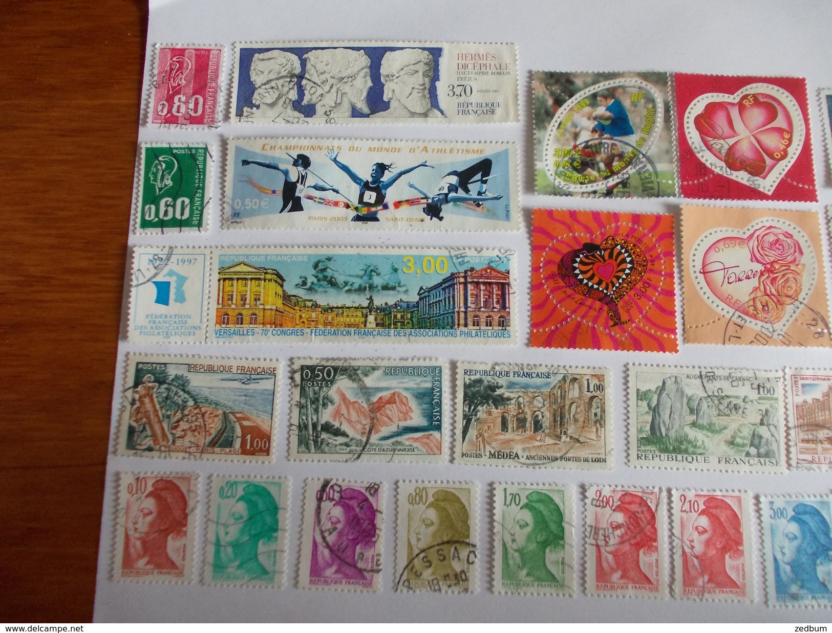 TIMBRE France Lot De 30 Timbres à Identifier N° 530 - Lots & Kiloware (mixtures) - Max. 999 Stamps