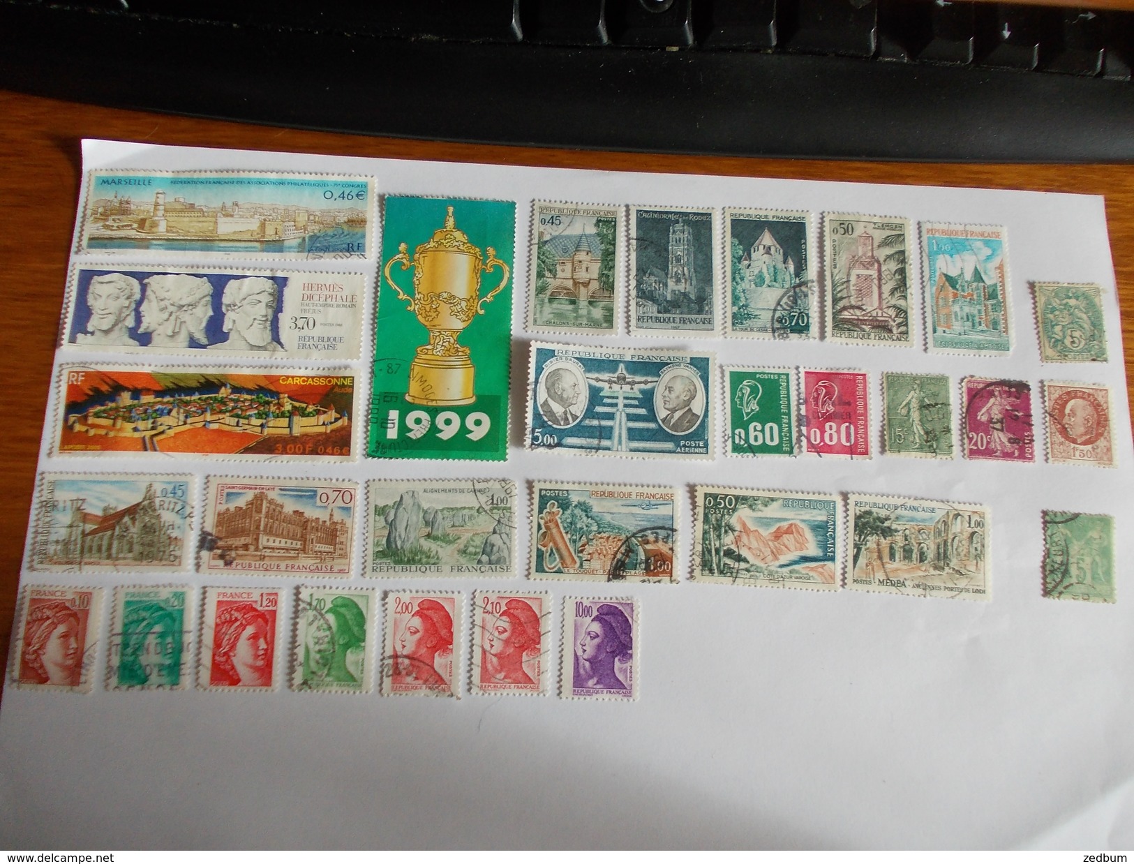 TIMBRE France Lot De 30 Timbres à Identifier N° 531 - Lots & Kiloware (mixtures) - Max. 999 Stamps