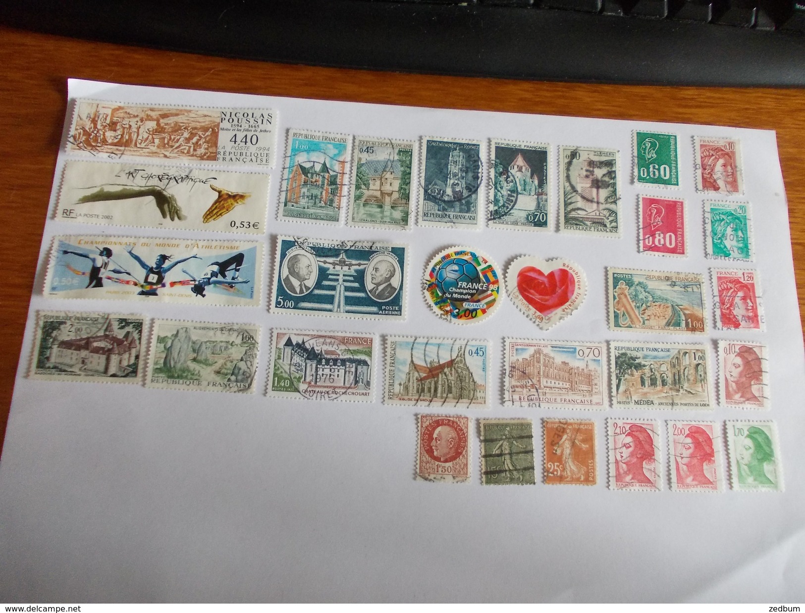 TIMBRE France Lot De 30 Timbres à Identifier N° 532 - Lots & Kiloware (mixtures) - Max. 999 Stamps