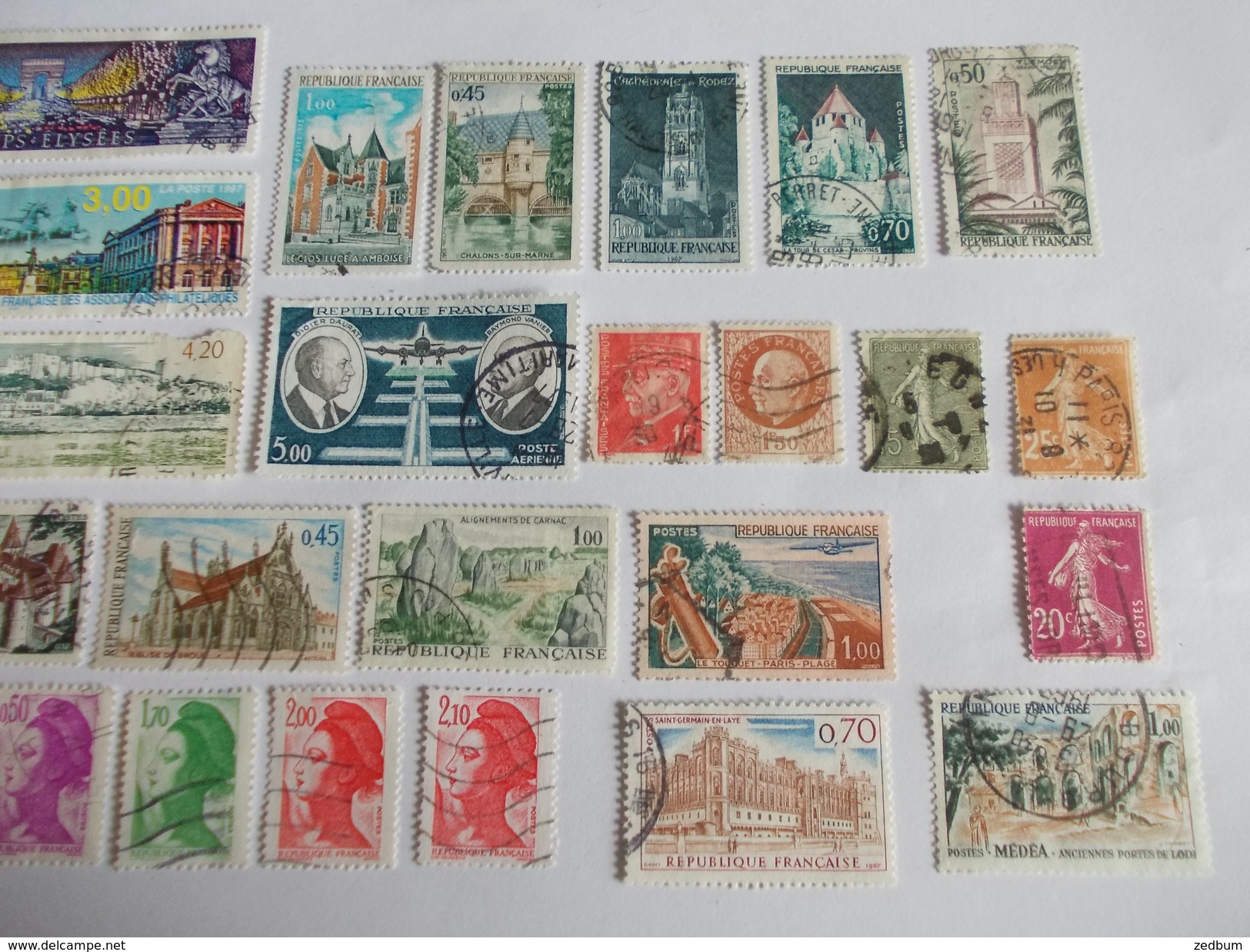 TIMBRE France Lot De 30 Timbres à Identifier N° 533 - Lots & Kiloware (mixtures) - Max. 999 Stamps