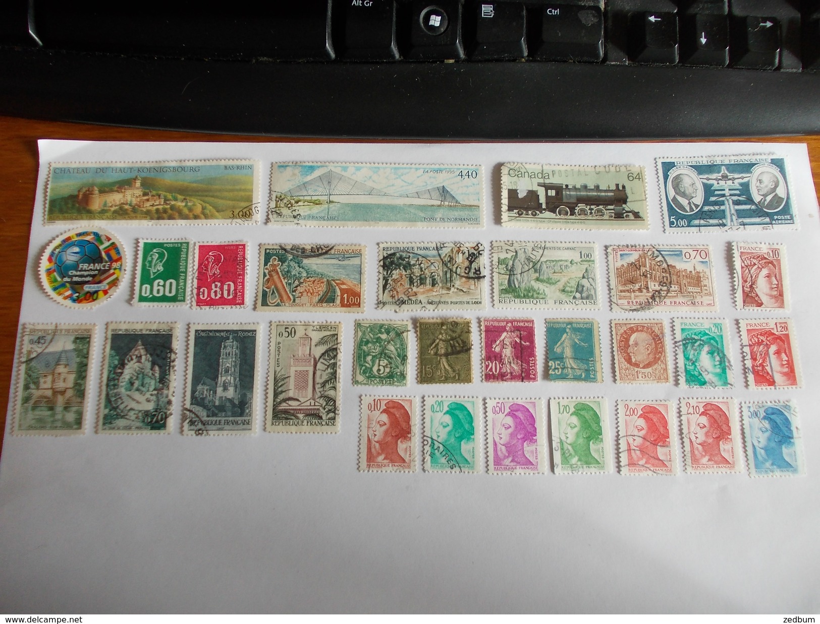 TIMBRE France Lot De 30 Timbres à Identifier N° 534 - Lots & Kiloware (mixtures) - Max. 999 Stamps