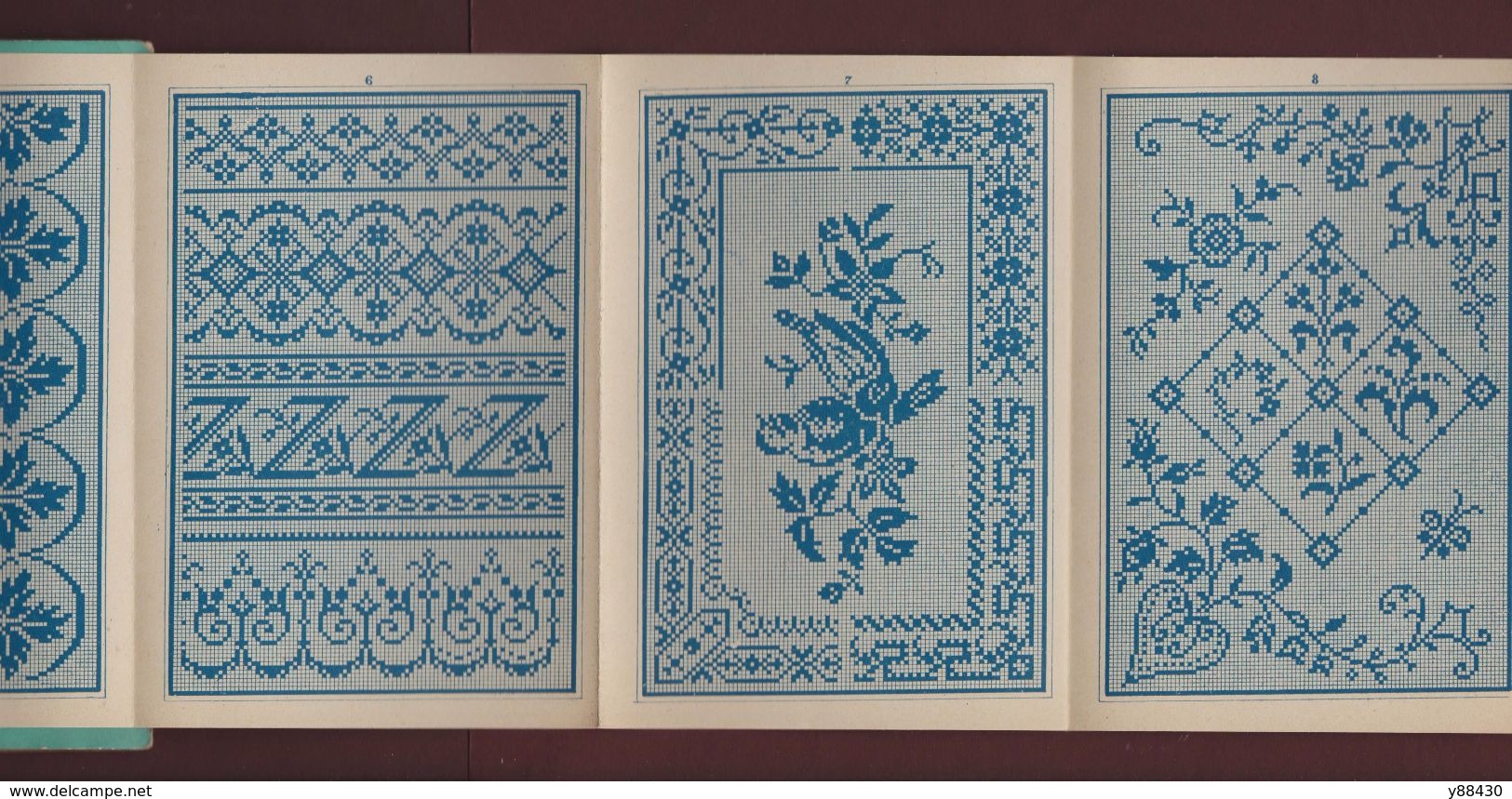 Livret De  Dessins De BRODERIE - N° 658 - LEFEVRE & CABIN Fils à PARIS - Médaillé à Paris En 1889 - 6 Scannes - Publicités