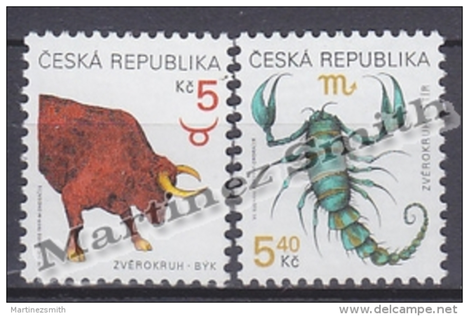 Czech Republic - Tcheque 1999 Yvert 229-30 Definitive, Zodiac Signs - MNH - Nuevos