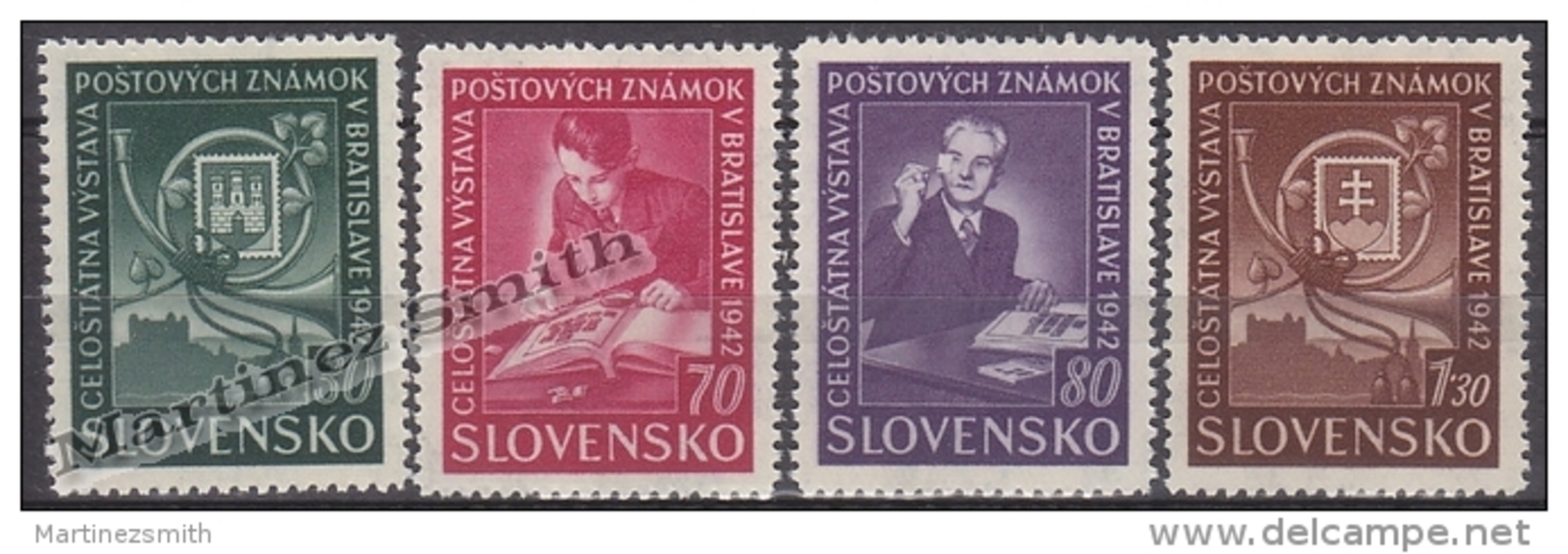 Slovakia - Slovaquie 1942 Yvert 70-73 Bratislava Philatelic Exposition - MNH - Ungebraucht