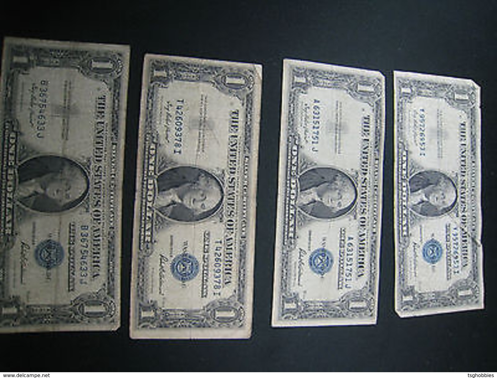 $1 SILVER CERTIFICATE  1935F SERIES  SET OF 4    (4K50-7) - Certificats D'Argent (1928-1957)