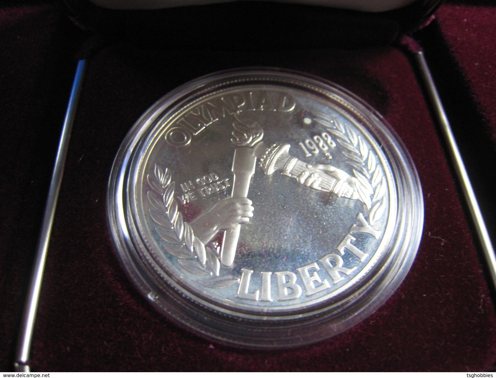 UNITED STATES  -  SEOUL OLYMPICS - 1988S  $1 SILVER PROOF COIN  (ersc2) - Commemoratives