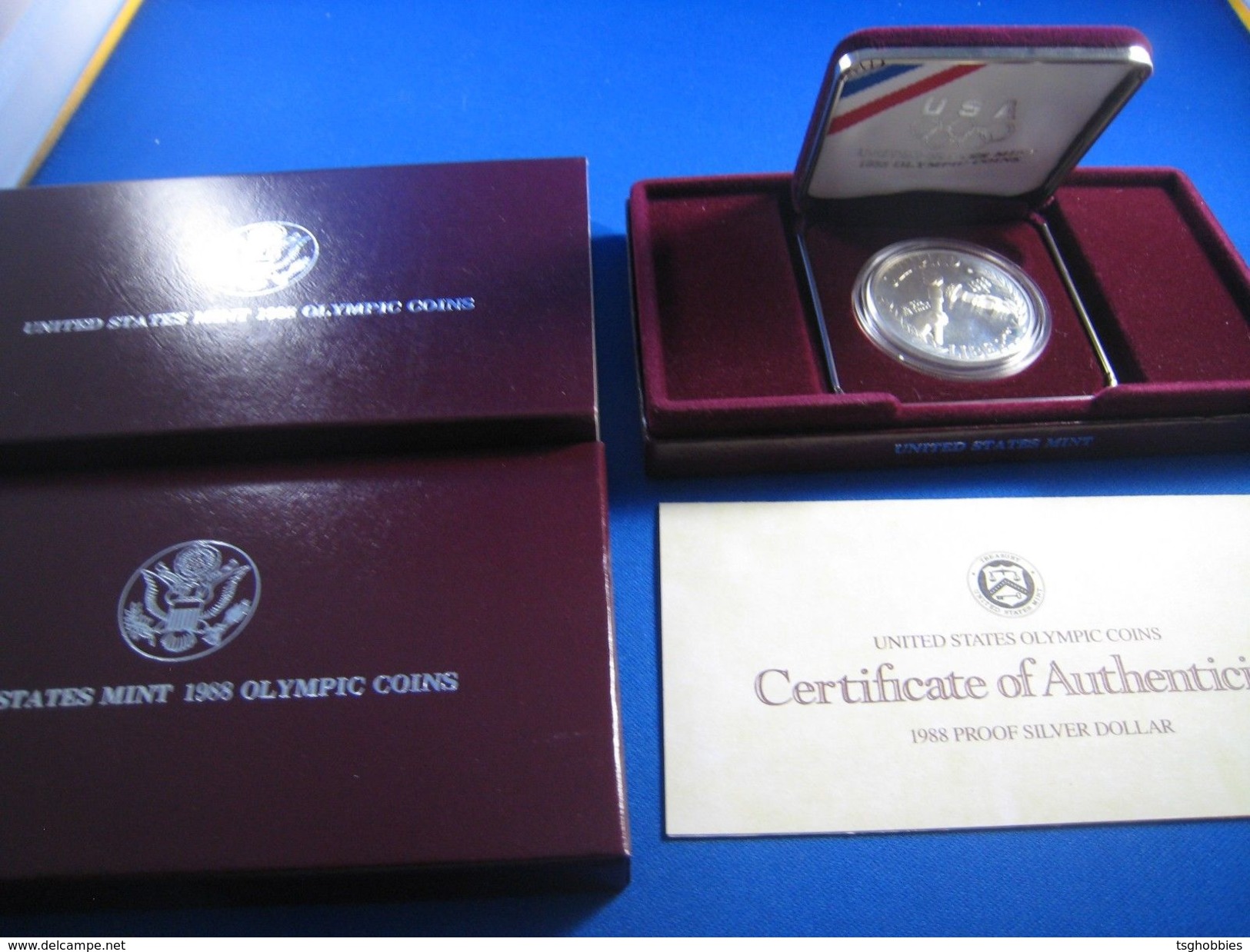 UNITED STATES  -  SEOUL OLYMPICS - 1988S  $1 SILVER PROOF COIN  (ersc2) - Commemoratives