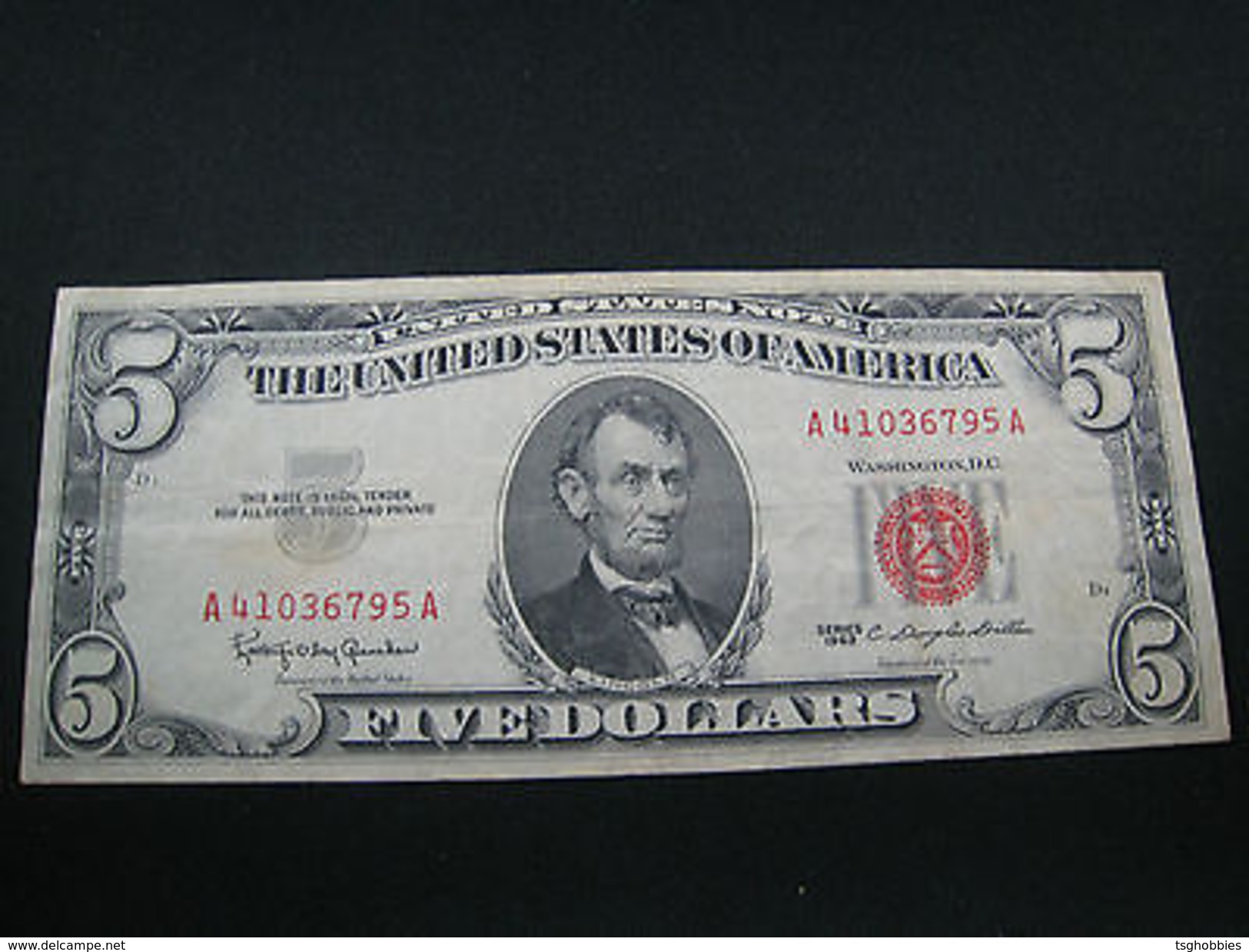 UNITED STATES $5 UNITED STATES NOTE  1963  (SKUPM30) - Biglietti Degli Stati Uniti (1928-1953)