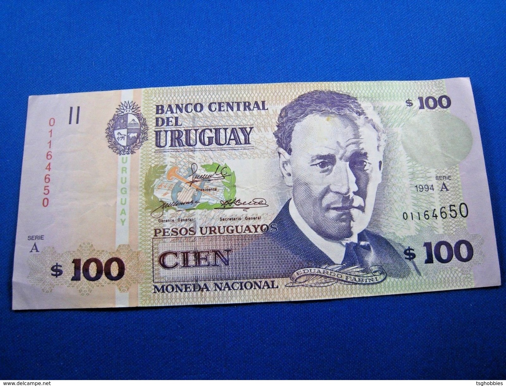 URUGUAY  1994  $100 BANKNOTE  CU  (mr) - Sonstige – Amerika