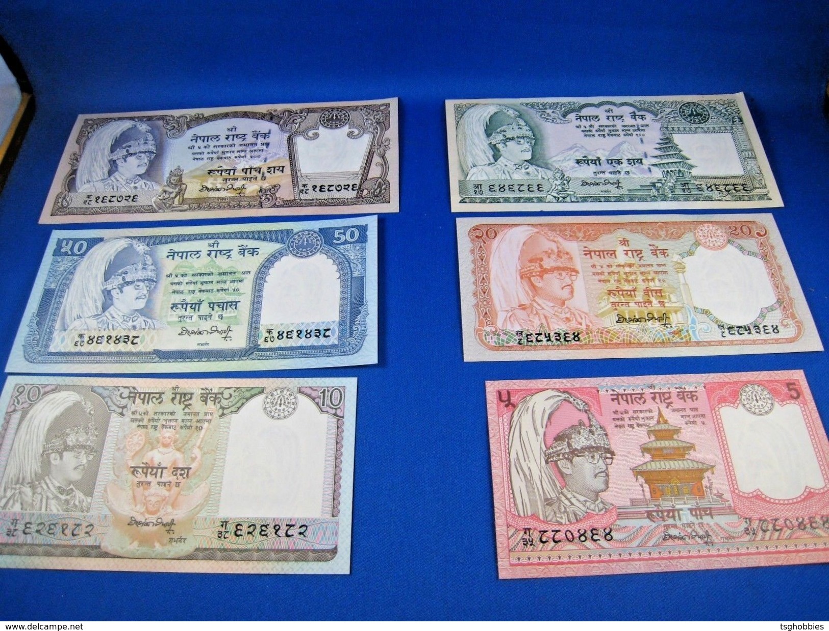 NEPAL  1980s  BANKNOTES - SET OF 6  CU     (mr) - Other - Asia