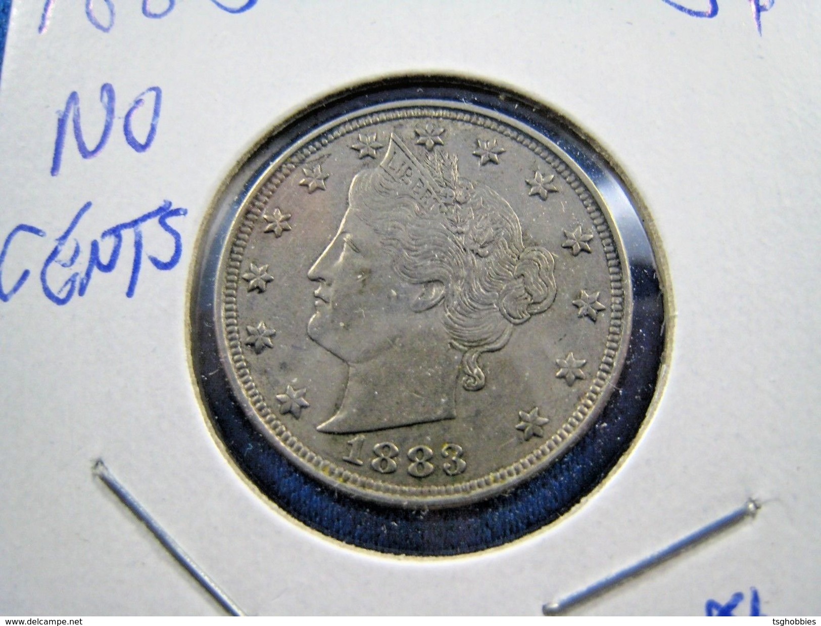 1883 "NO CENTS" NICKEL - VF    (skn1) - 1883-1913: Liberty