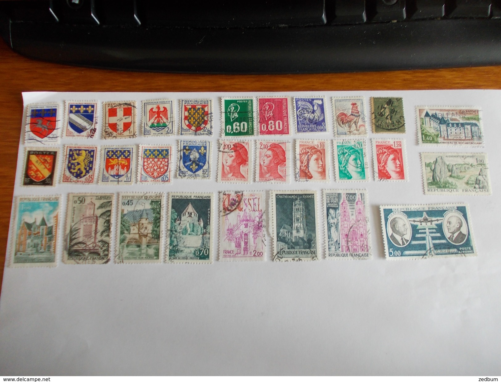 TIMBRE France Lot De 30 Timbres à Identifier N° 541 - Lots & Kiloware (mixtures) - Max. 999 Stamps