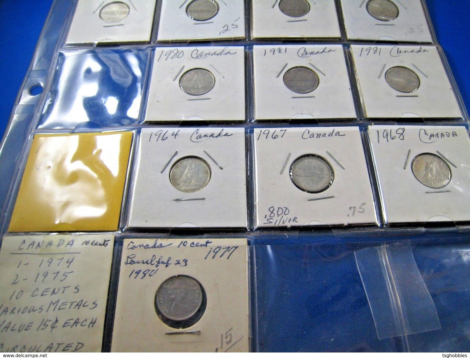 CANADA LOT OF 46  10 CENT COINS  1920 - 1980    (SKC20) - Canada