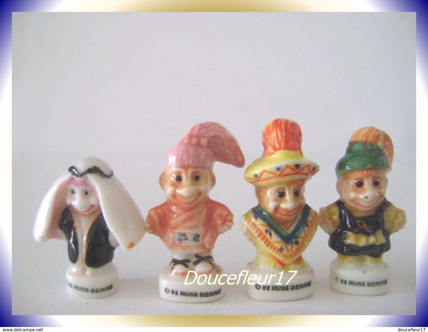 Trolls Russ Berrie De 1992 ...Lot De 4 Fèves ... Ref AFF : 46-1995...(pan 001) - Characters