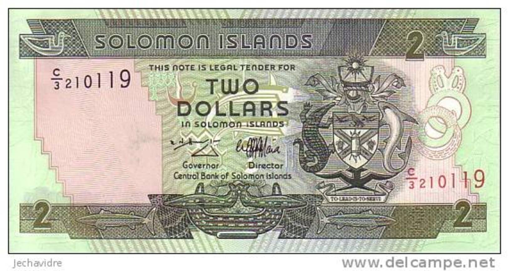 SALOMONS ISLANDS  2 Dollars  Non Daté (1997)   Pick 18     ***** BILLET  NEUF ***** - Isla Salomon