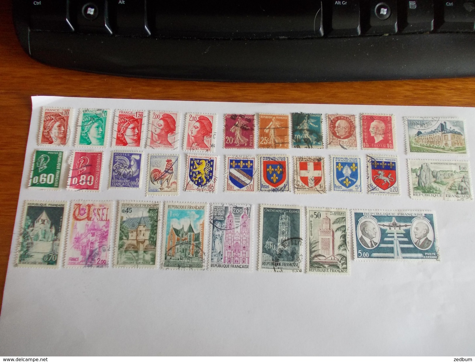 TIMBRE France Lot De 30 Timbres à Identifier N° 543 - Lots & Kiloware (mixtures) - Max. 999 Stamps