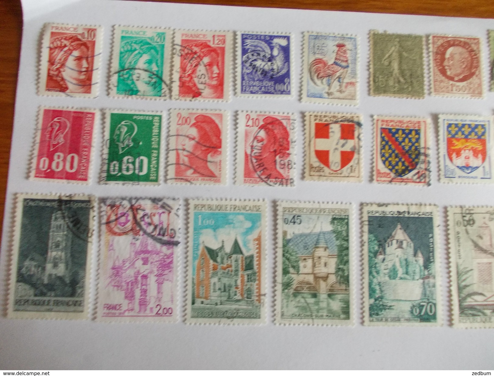 TIMBRE France Lot De 30 Timbres à Identifier N° 544 - Alla Rinfusa (max 999 Francobolli)