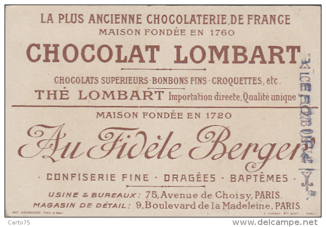 Chromos - Chocolat Thé Lombart - Facteur Poste - Allemagne - Montenegro - Lombart