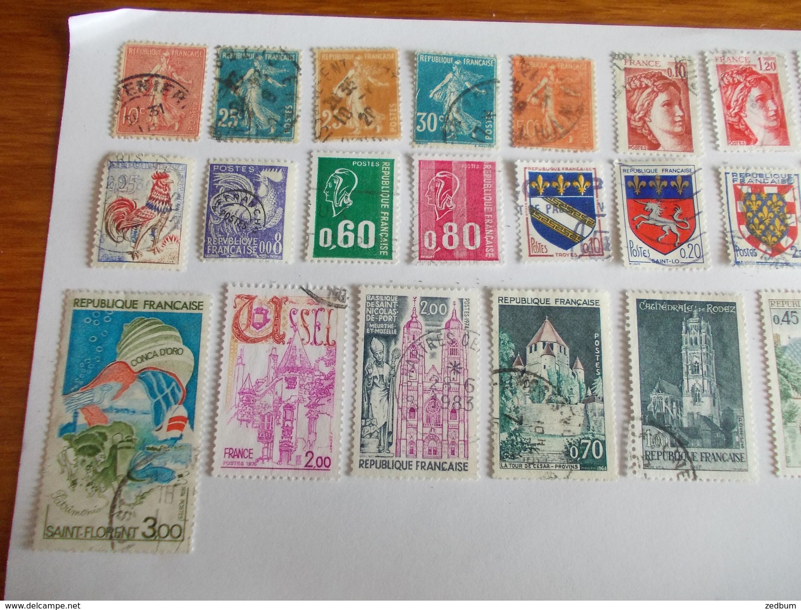 TIMBRE France Lot De 30 Timbres à Identifier N° 547 - Alla Rinfusa (max 999 Francobolli)