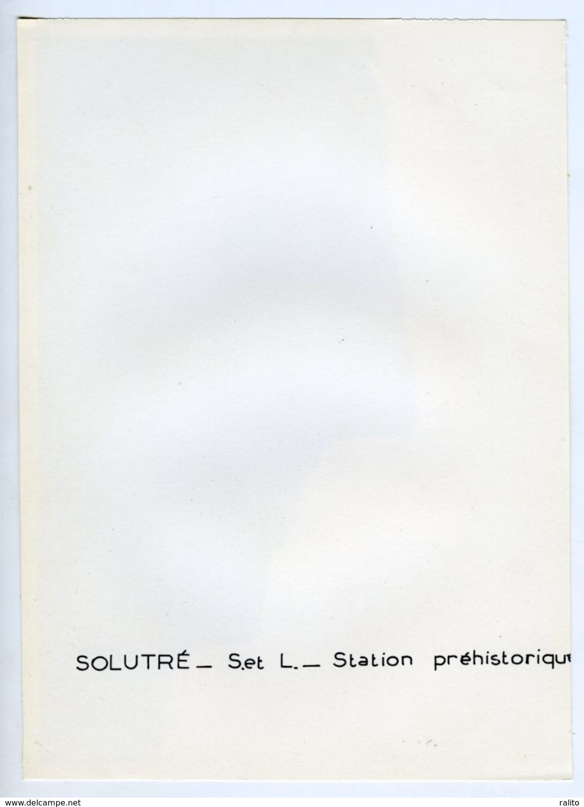 SOLUTRE Site Préhistorique Vers 1960 Saône-et-Loire 71 - Places