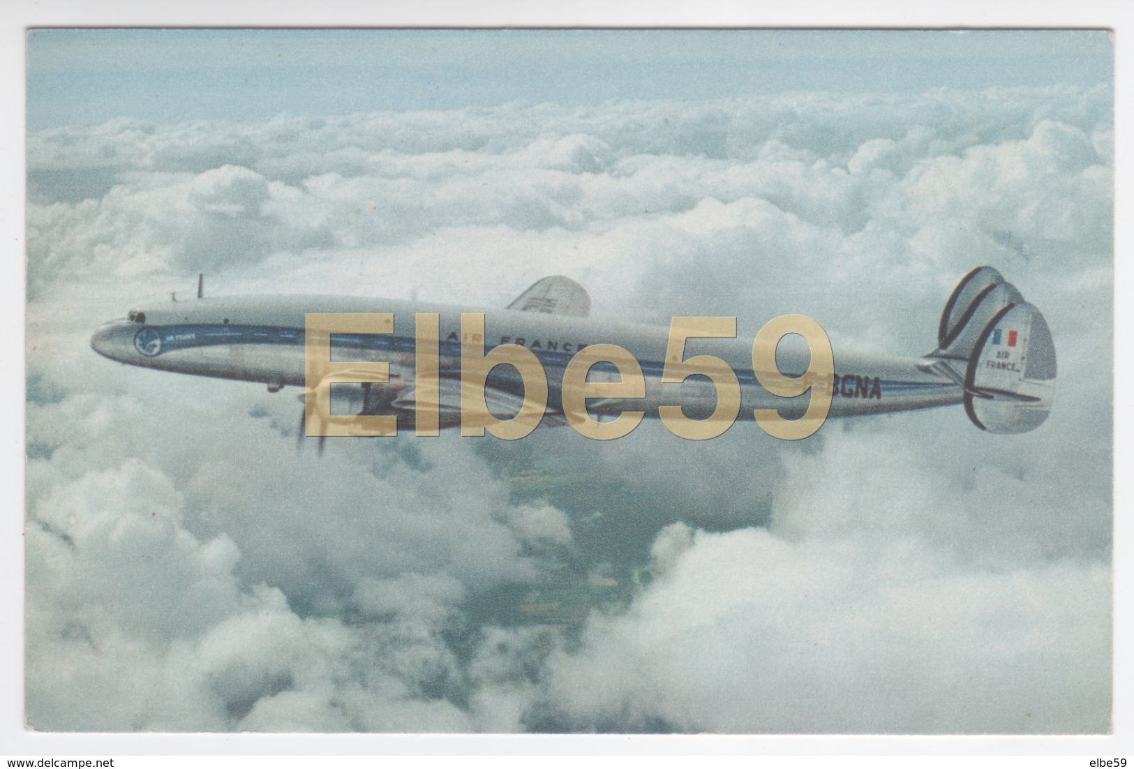 Air France, F-BGNA, Lockheed L-1049C Super Constellation, écrite - 1946-....: Era Moderna