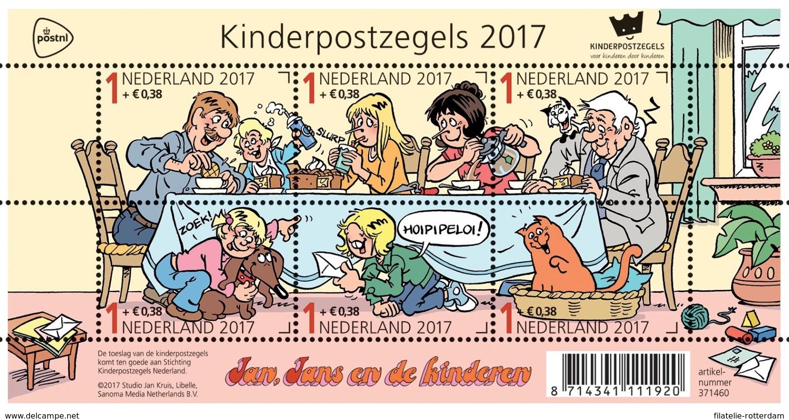 Nederland / The Netherlands - Postfris / MNH - Sheet Kinderpostzegels 2017 - Nuevos