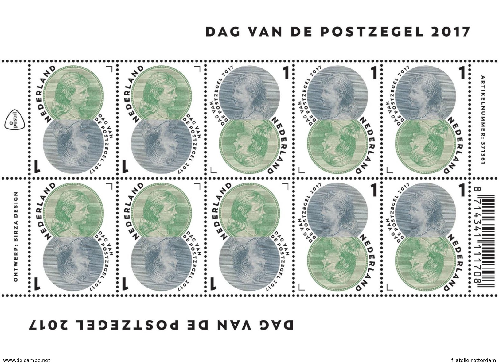 Nederland / The Netherlands - Postfris / MNH - Sheet Dag Van De Postzegel 2017 - Neufs