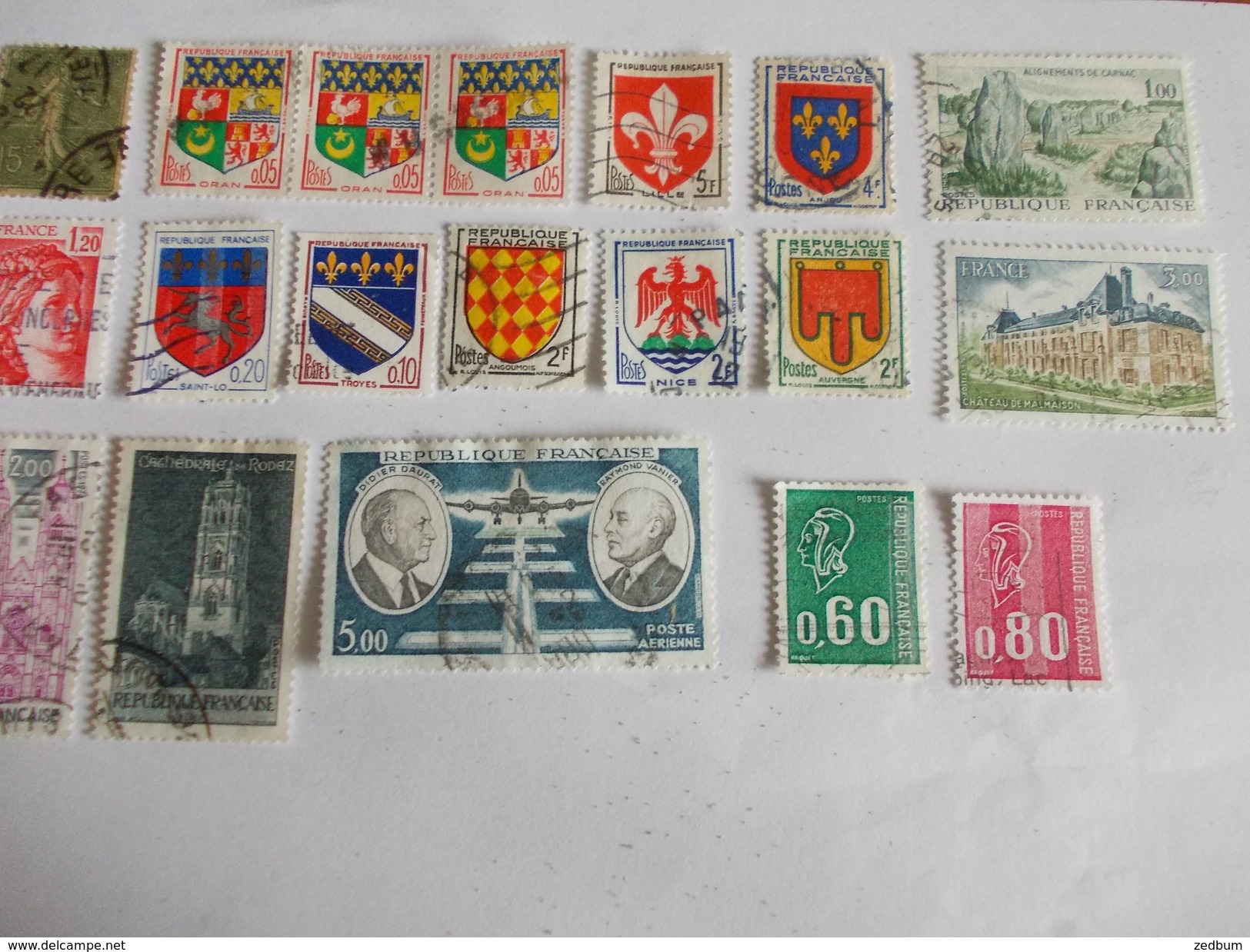 TIMBRE France Lot De 30 Timbres à Identifier N° 550 - Lots & Kiloware (mixtures) - Max. 999 Stamps