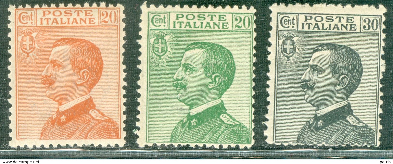 Italy 1925 V.E. Volto A Sinistra MNH** - Lot. RE183-185 - Mint/hinged