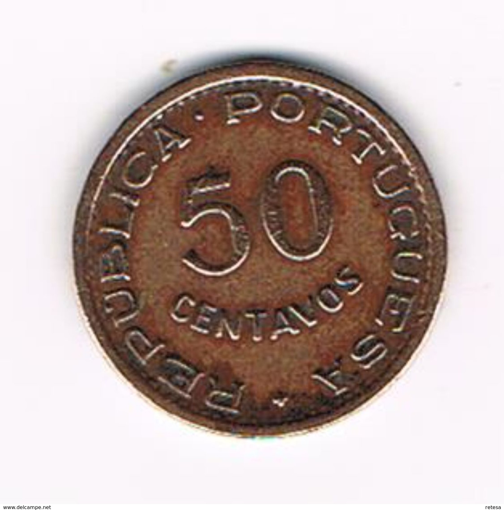 )  ANGOLA  50 CENTAVOS  1961 - Angola