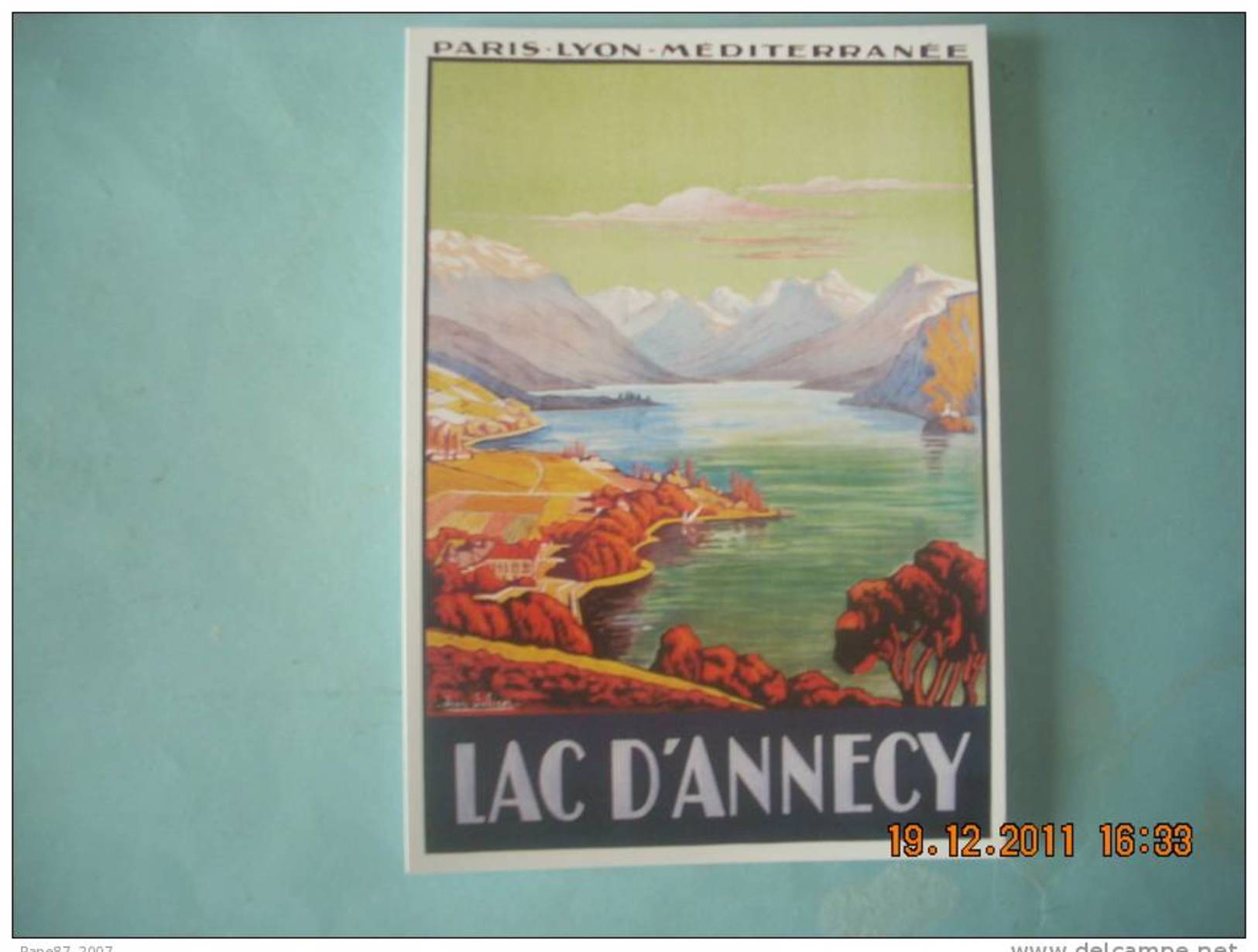 CLOUET  10061  LAC D ANNECY  AFFICHE  CHEMIN DE FER P.L.M       JULIEN - Werbepostkarten