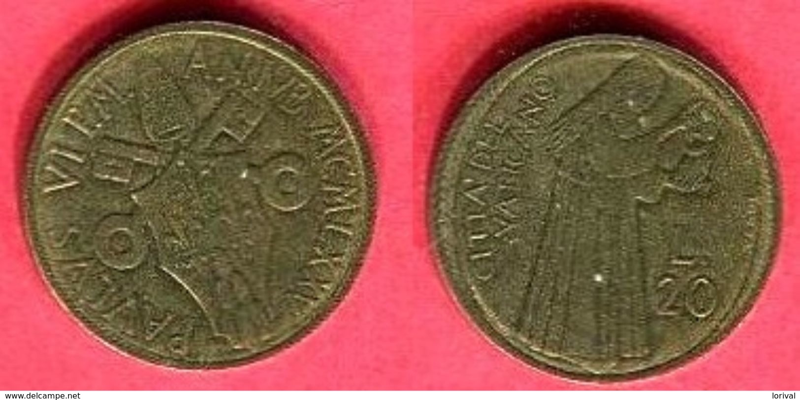 20 LIRE  ( KM 128) TTB 2 - Vatican