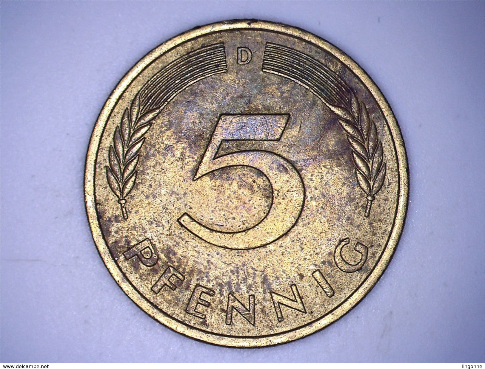 ALLEMAGNE - 5 PFENNIG 1976 D - 5 Pfennig