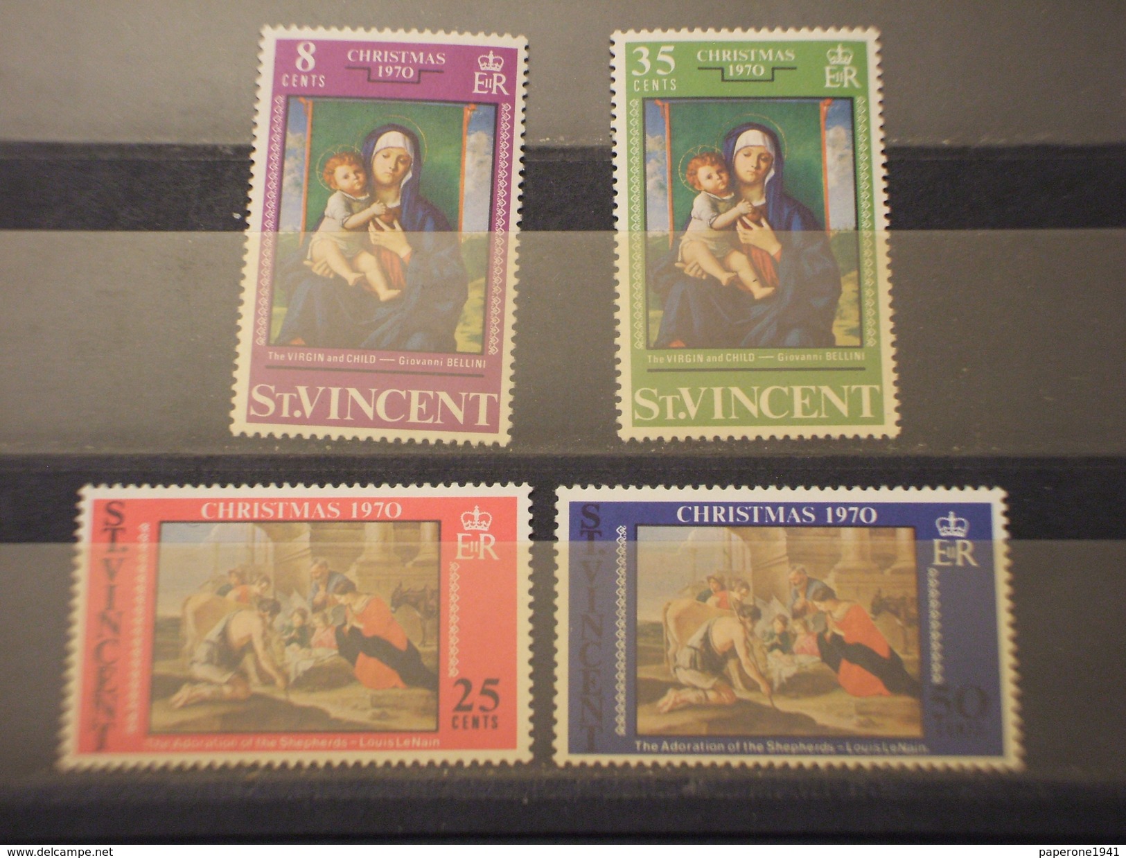 ST. VINCENT - 1970 QUADRI/NATALE 4 VALORI - NUOVI(++) - St.Vincent (...-1979)