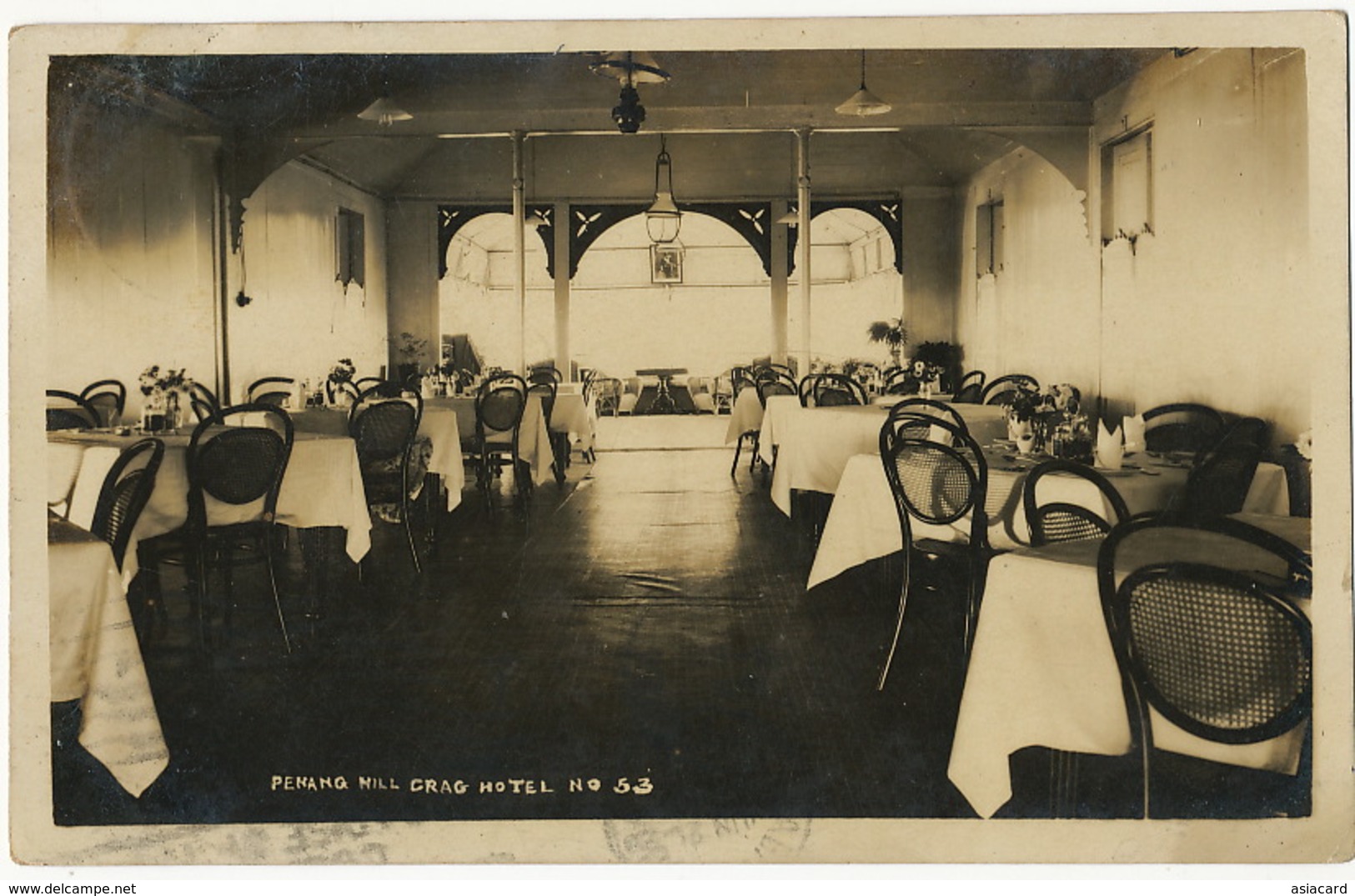 Penang Real Photo  Hill Crag Hotel No 53 P. Used Ipoh 1930 To Cuba - Malaysia