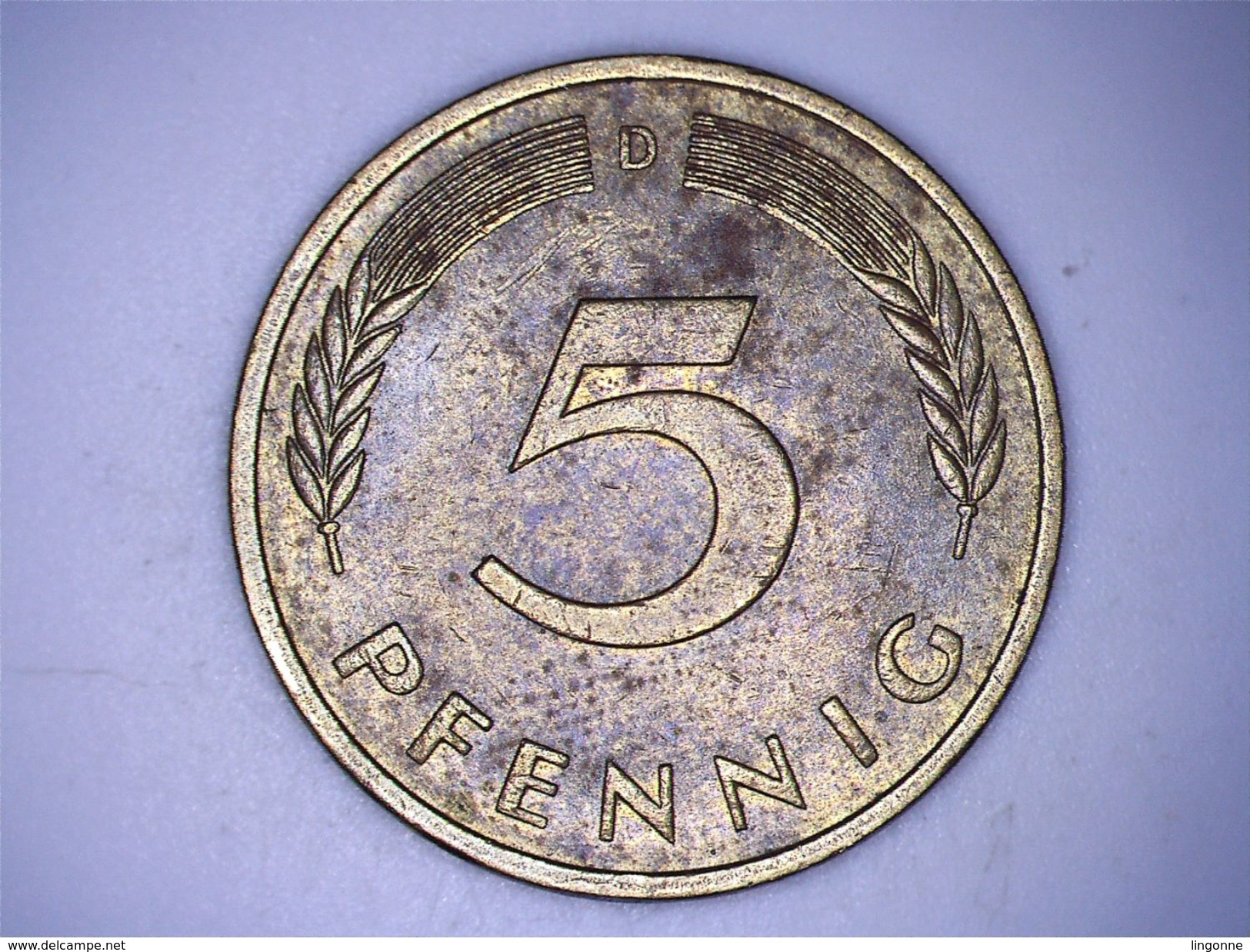 ALLEMAGNE - 5 PFENNIG 1980 D - 5 Pfennig