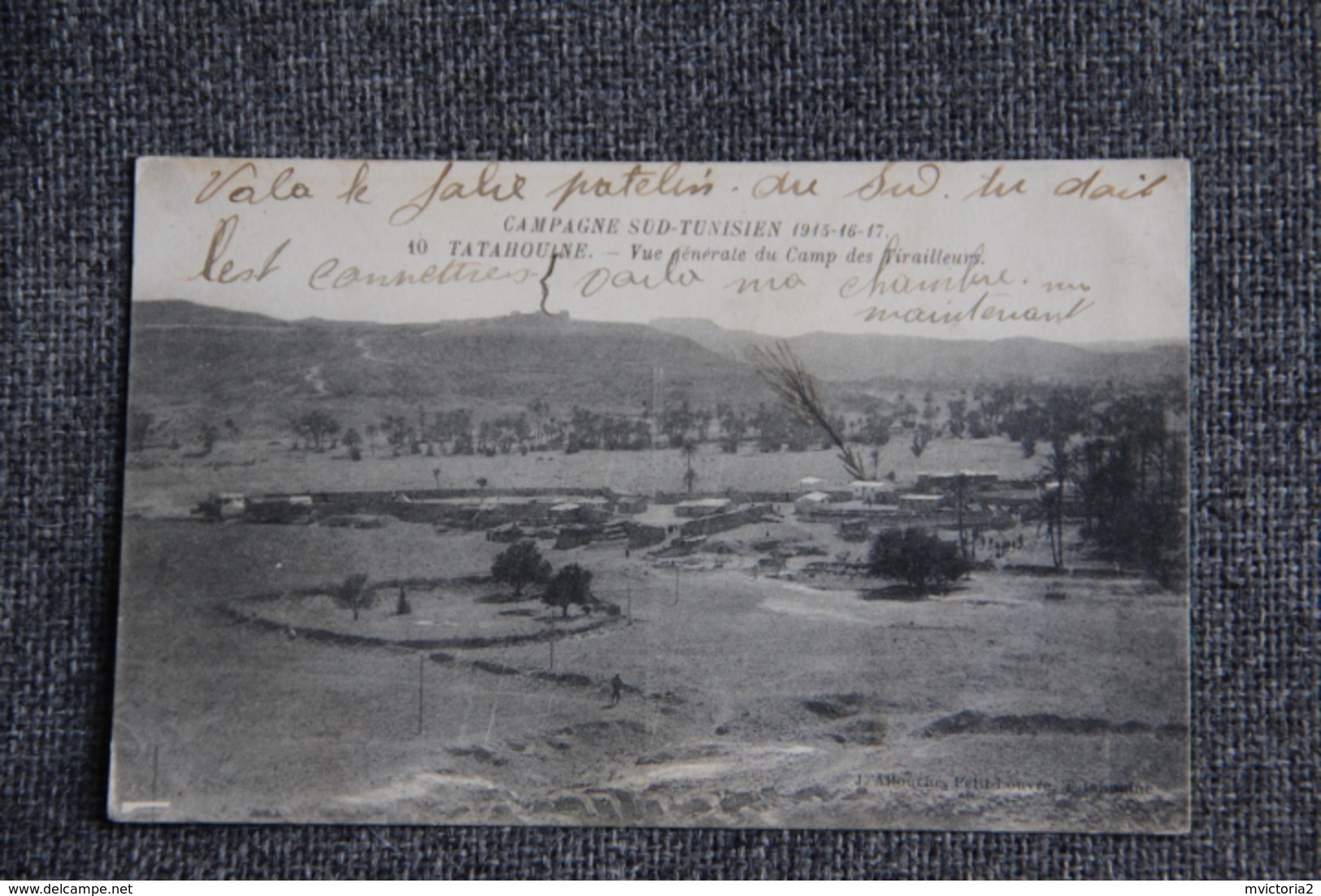 Campagne Sud Tunisien - TATAHOUINE, Vue Générale Du Camp Des Tirailleurs. - Guerres - Autres