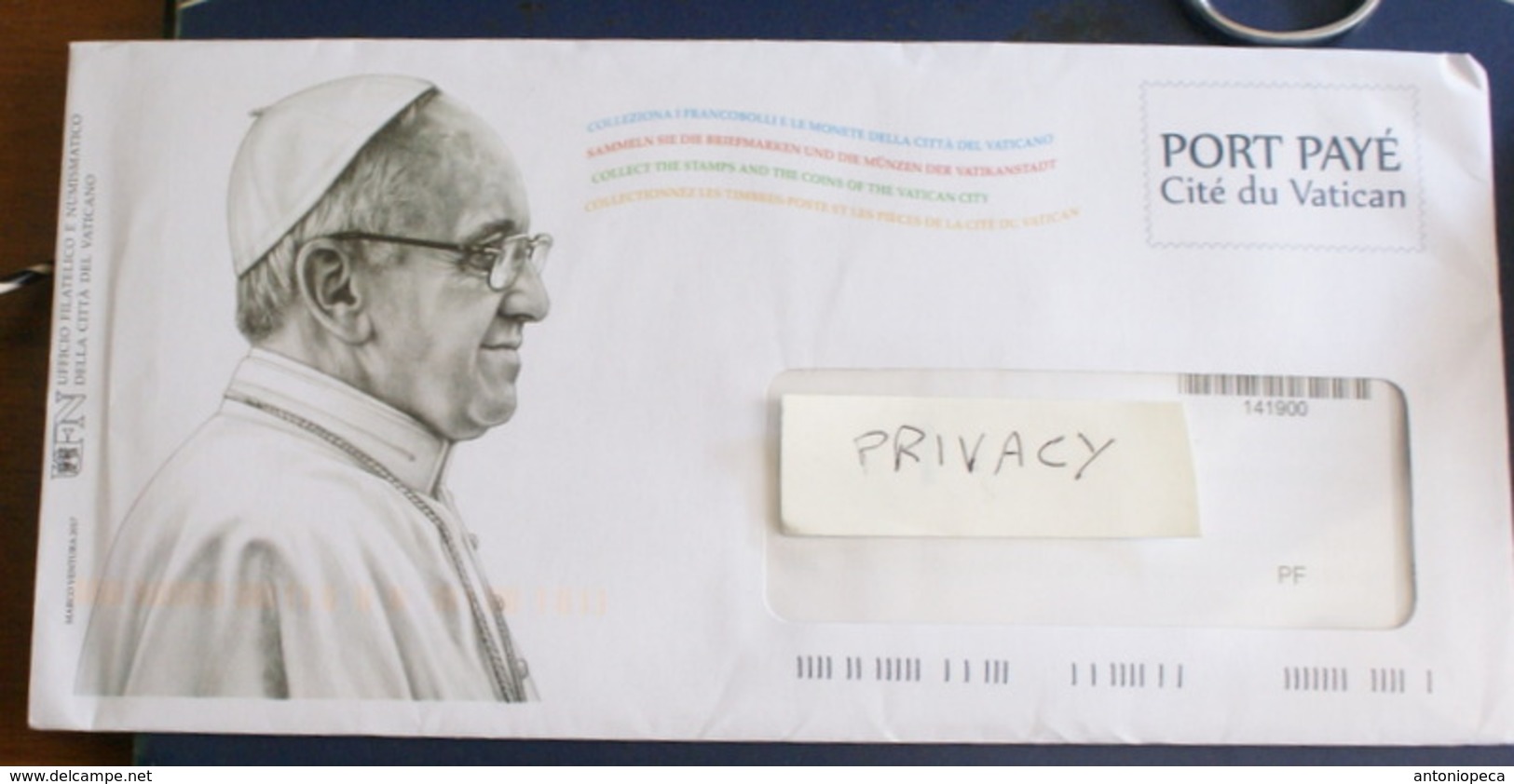 VATICANO 2017, NEW COVER USED, PAPA FRANCESCO - Lettres & Documents