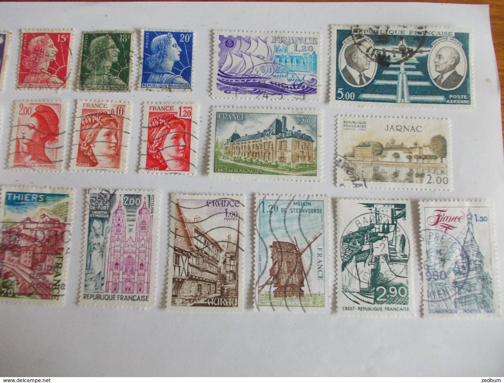 TIMBRE France Lot De 30 Timbres à Identifier N° 555 - Alla Rinfusa (max 999 Francobolli)