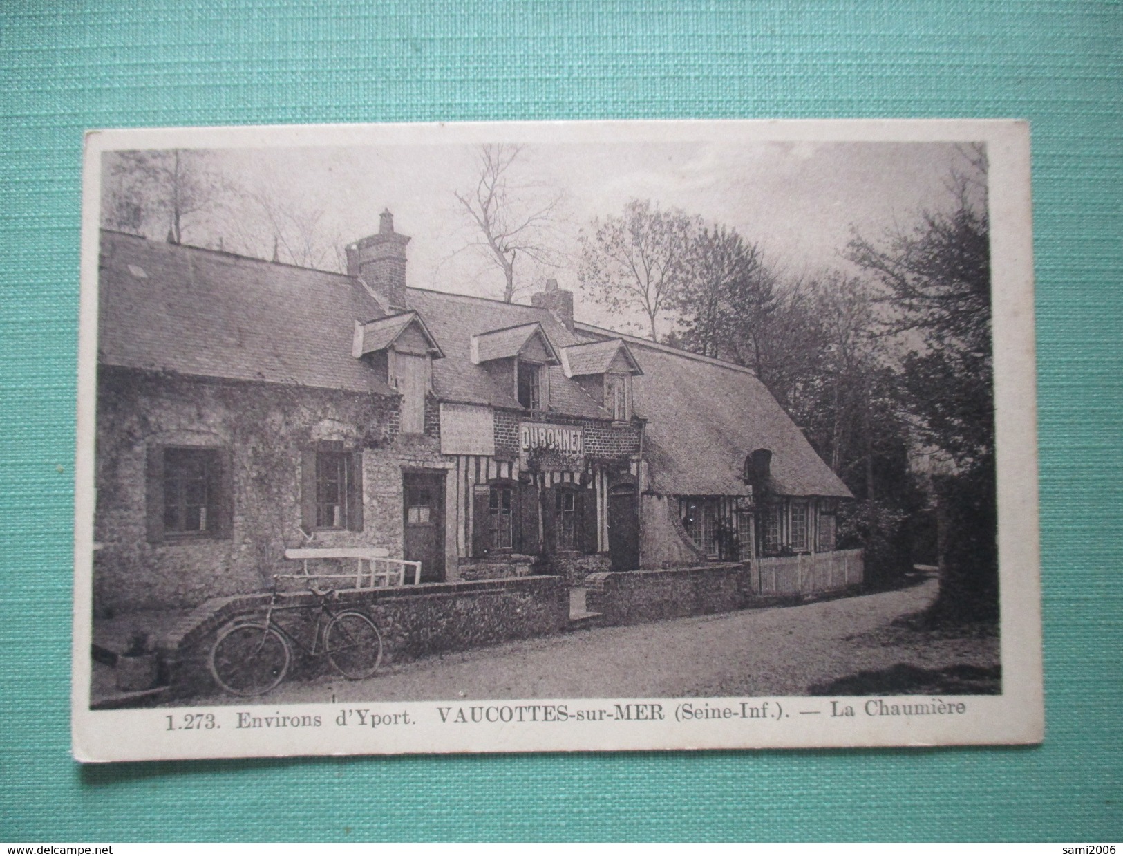 CPA 76 VAUCOTTES SUR MER  LA CHAUMIERE CAFE - Autres & Non Classés