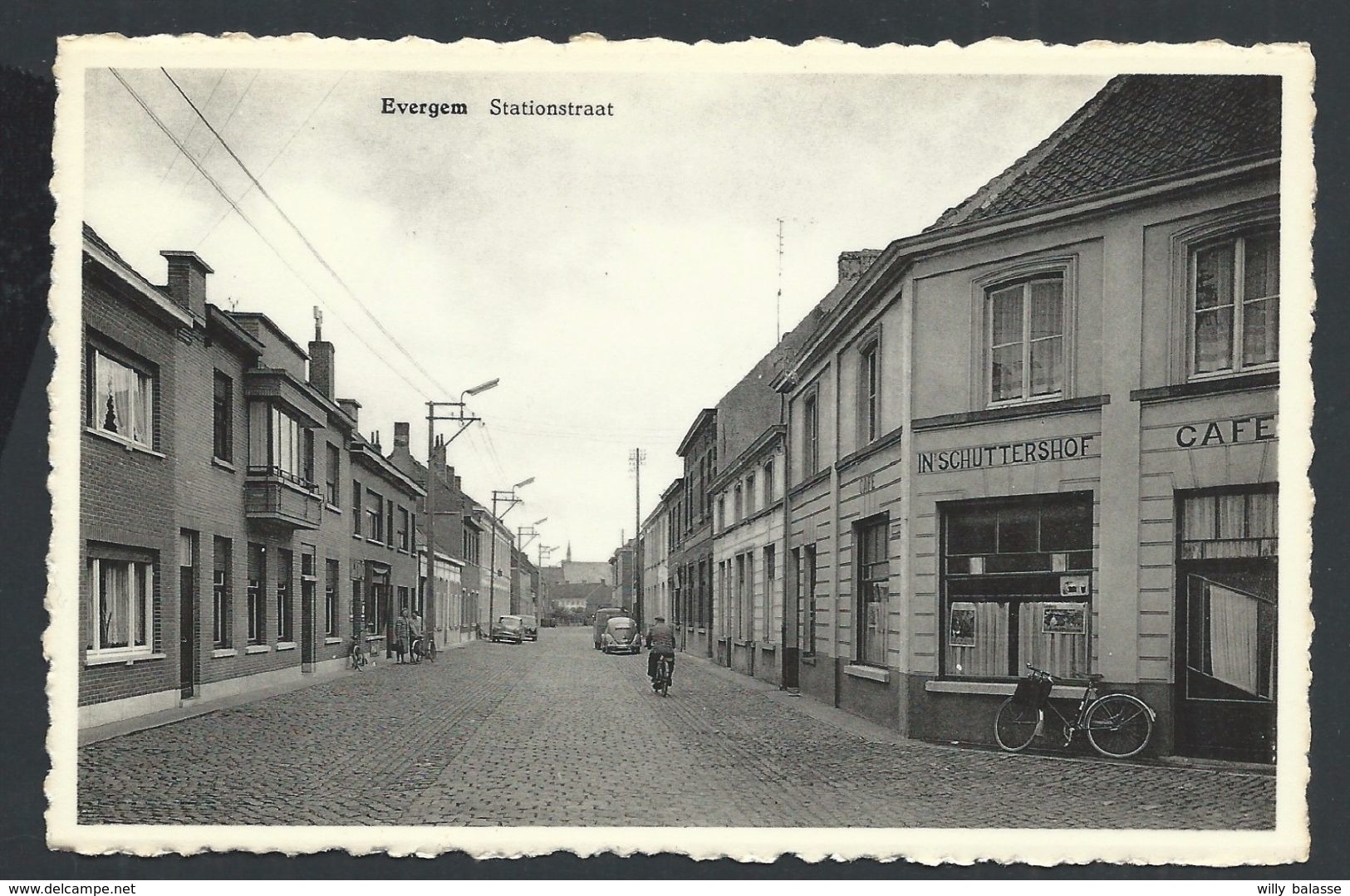 +++ CPA - EVERGEM - Stationstraat - Café   // - Evergem