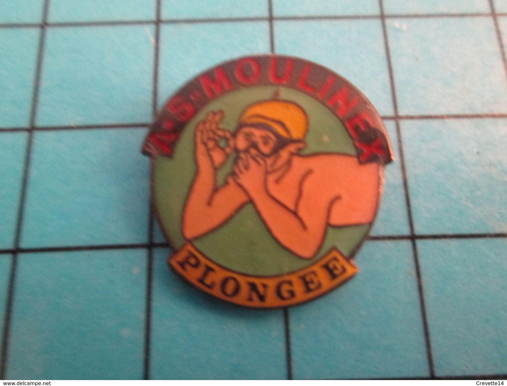 Pin811J Pin's Pins / Beau Et Rare : SPORTS / CLUB PLONGEE SOUS-MARINE MOULINEX APNEE - Plongée