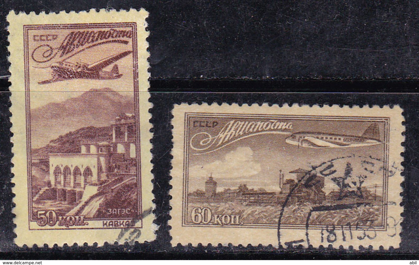 Russie 1949 N° Y&T :  PA. 90 Et 91 Obl. - Used Stamps